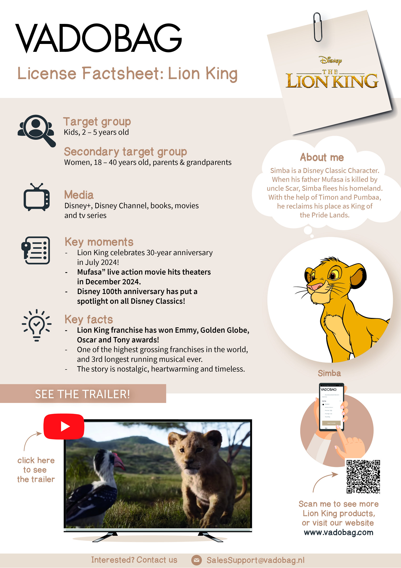 Factsheet The Lion King